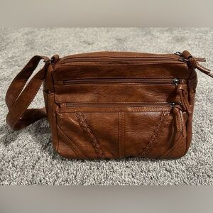 Ablanczoom Women's Soft Leather Shoulder Bags Classic Casual Crossbody Bag